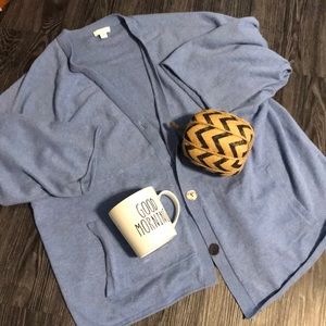 Oversized blue cardigan!!